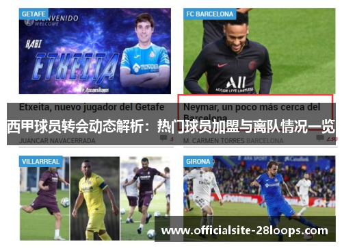 西甲球员转会动态解析：热门球员加盟与离队情况一览