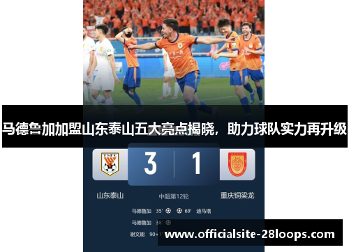 马德鲁加加盟山东泰山五大亮点揭晓，助力球队实力再升级